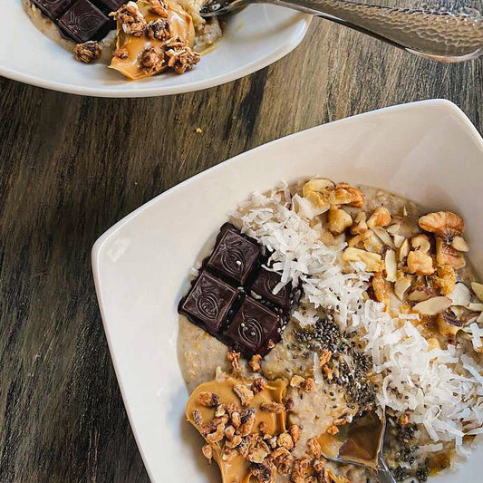 Delicious Oatmeal With Dark Chocolate