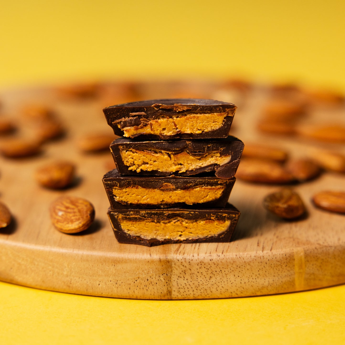 Dark Chocolate Almond Butter Cups