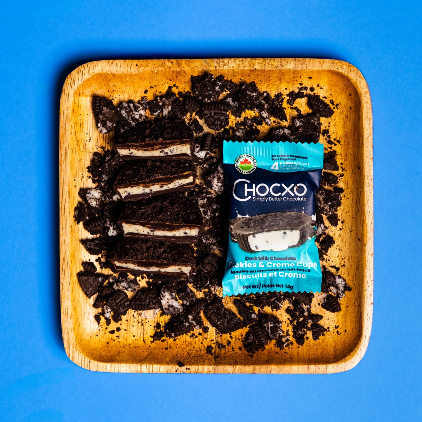 Dark Milk Chocolate Cookies & Creme Cups