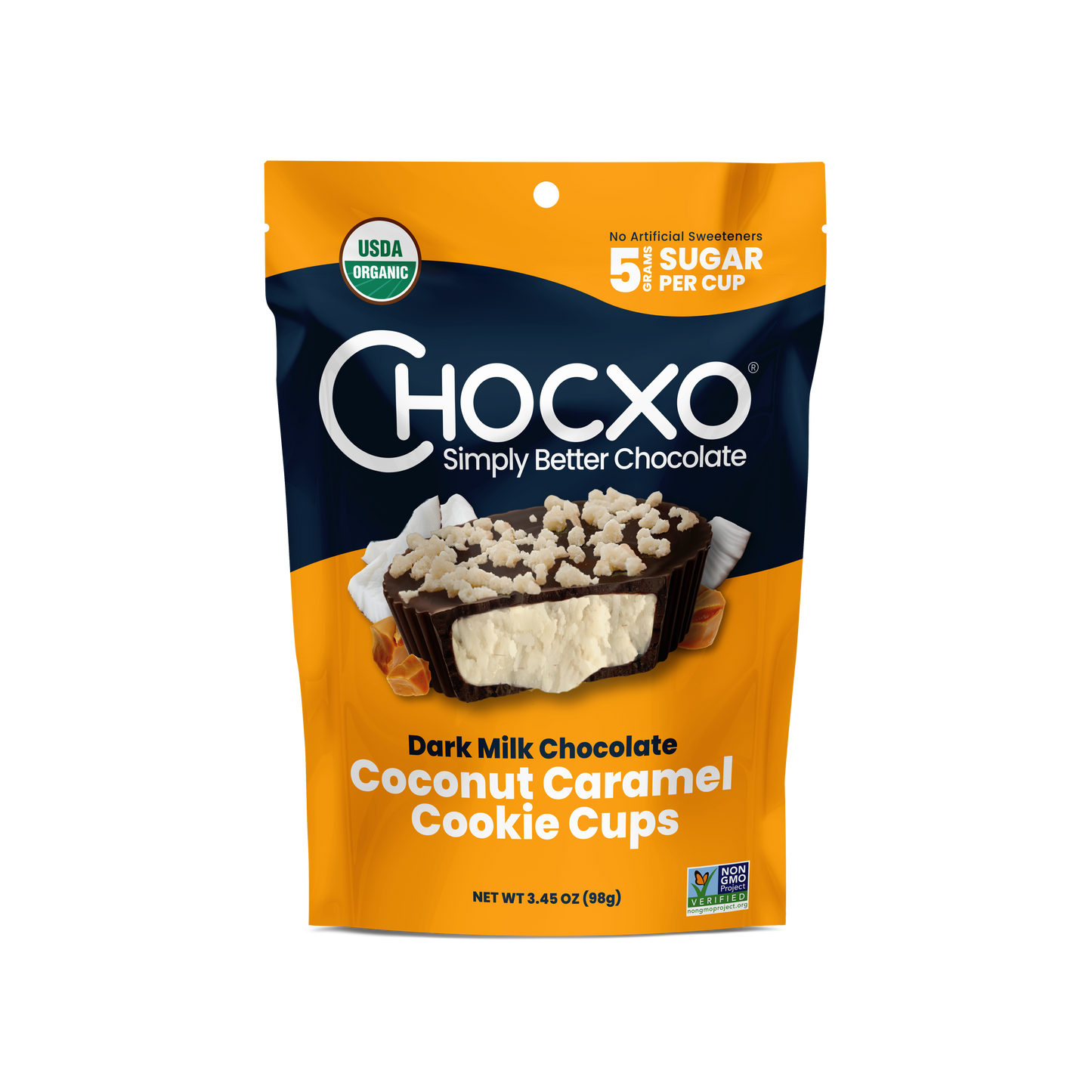 Dark Milk Chocolate Coconut Caramel Cookies Cups