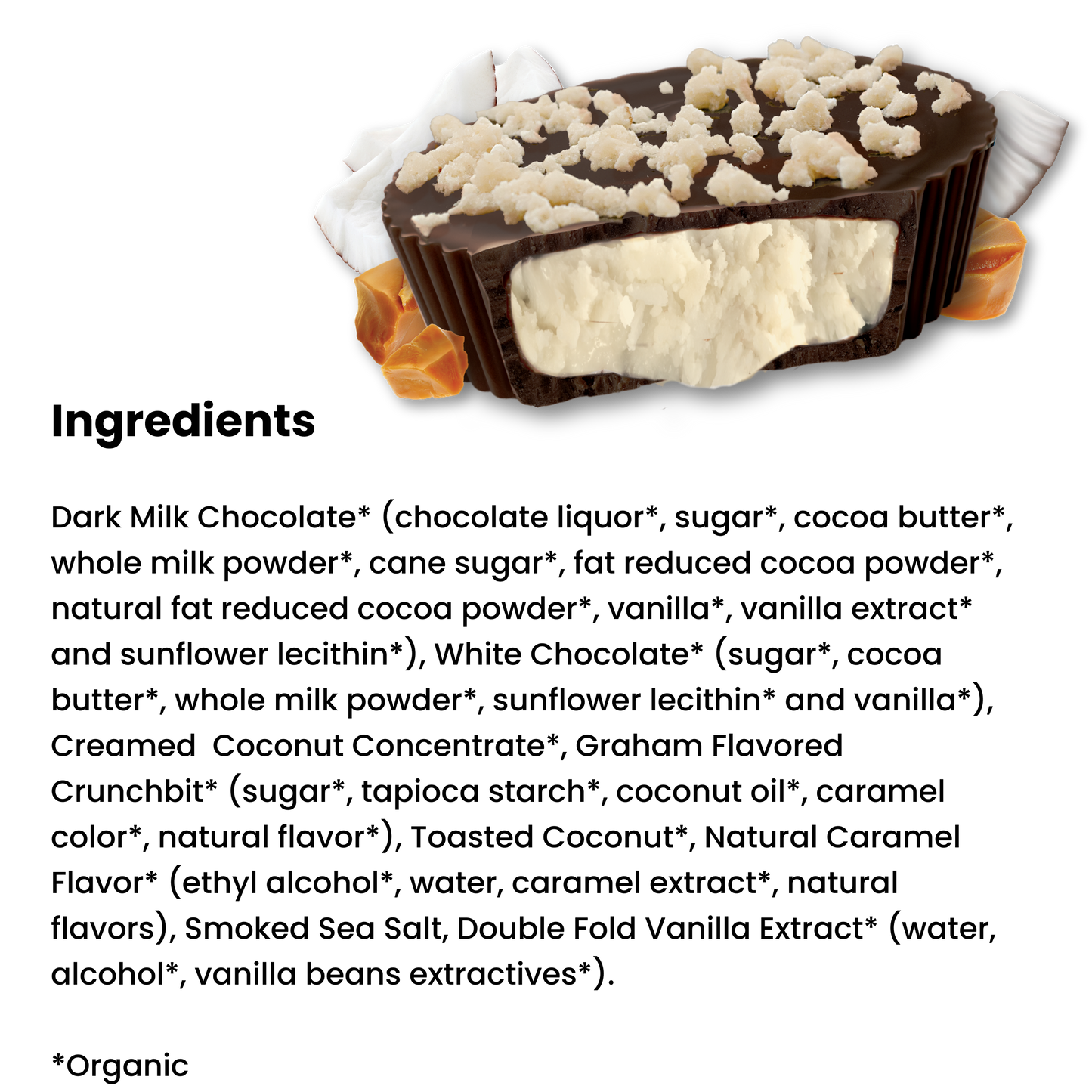 Dark Milk Chocolate Coconut Caramel Cookies Cups