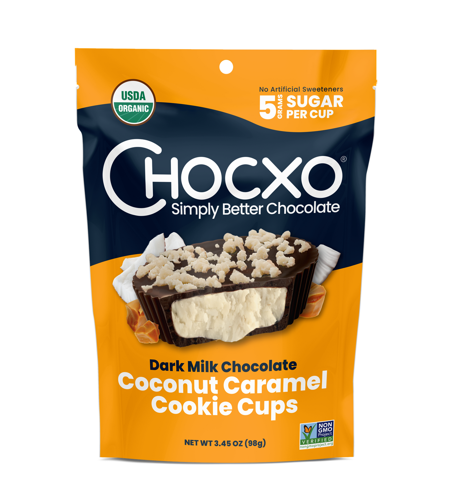 CHOCXO COCONUT CARAMEL CUPS - 98 G