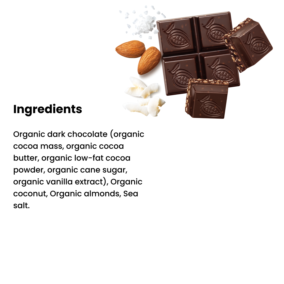 Sea Salt Almond Snaps | Chocxo Snacks