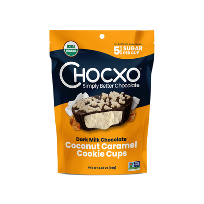 Dark Milk Chocolate Coconut Caramel Cookies Cups