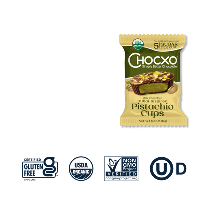 Milk Chocolate Dubai Style Pistachio Cups