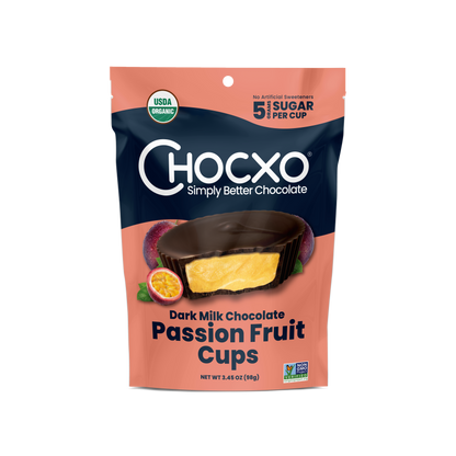 Dark Milk Chocolate Passion Fruit Cups