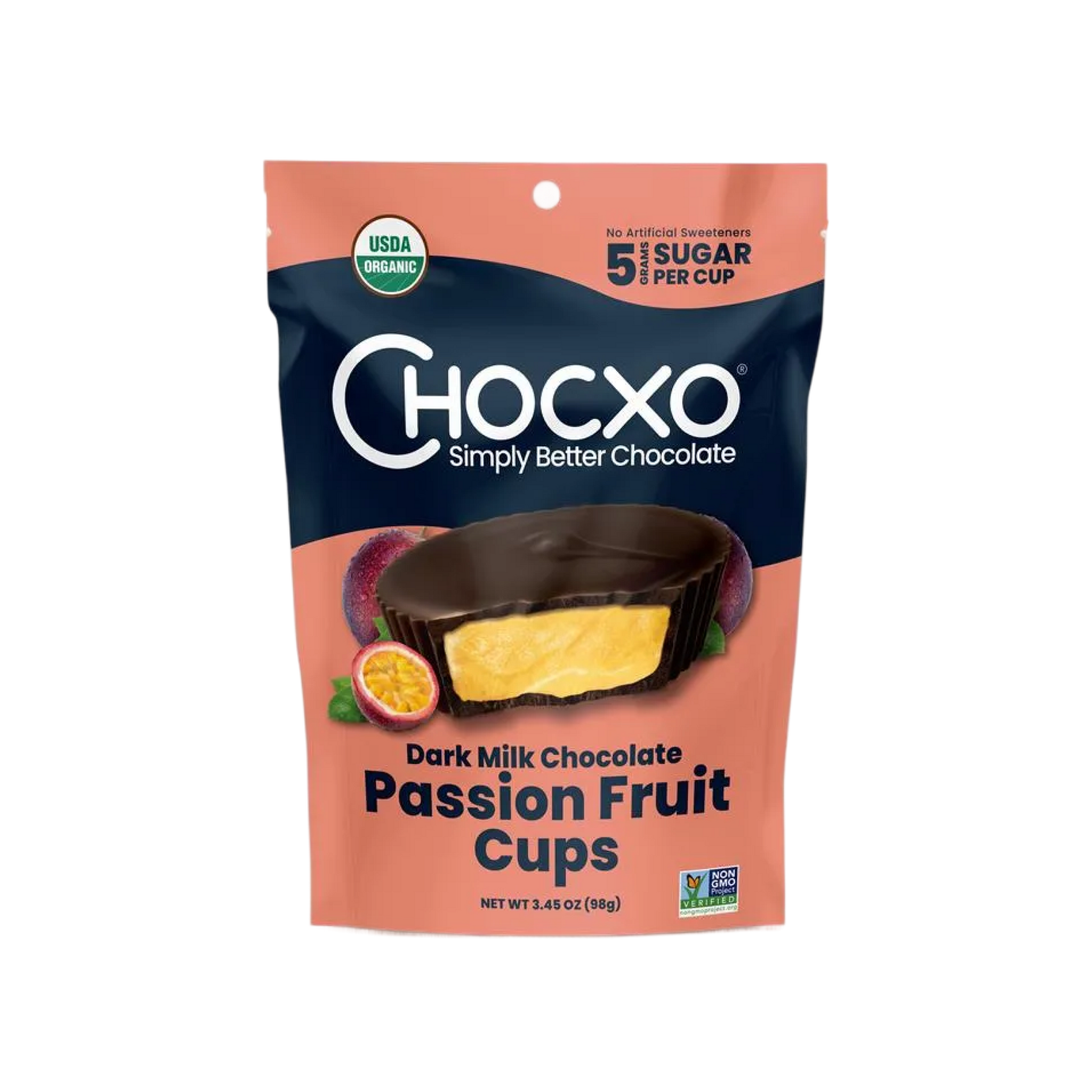 ココスヤシ Dark Milk Chocolate Passion Fruit Cups – Chocxo